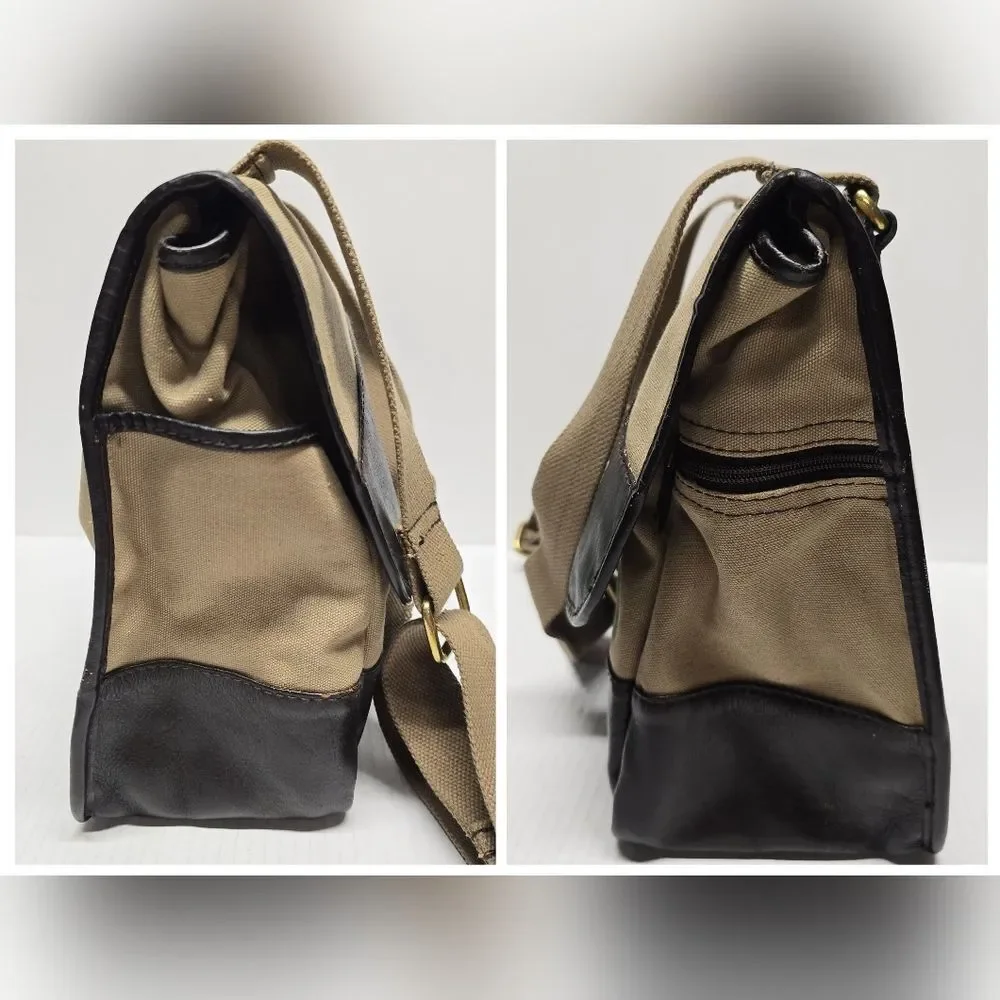 Wilson's Leather Canvas Messenger Bag